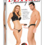 Fetish Fantasy Series For Him or Her Vibrating Hollow Strap-On - Flesh