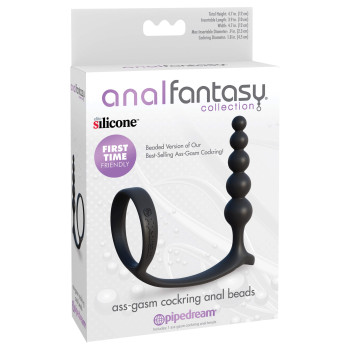 Ass-Gasm Cockring Anal Beads