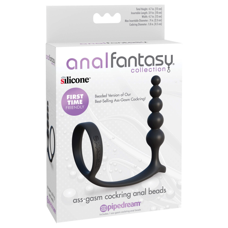 Ass-Gasm Cockring Anal Beads