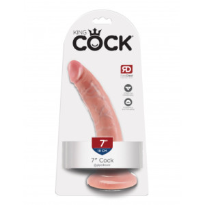 King Cock  7" Cock - Flesh
