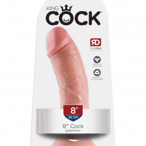 King Cock  8" Cock - Flesh