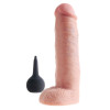 King Cock 10" Squirting Cock w/ Balls - Flesh