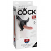 King Cock Strap-on Harness w/ 6" Cock - Flesh