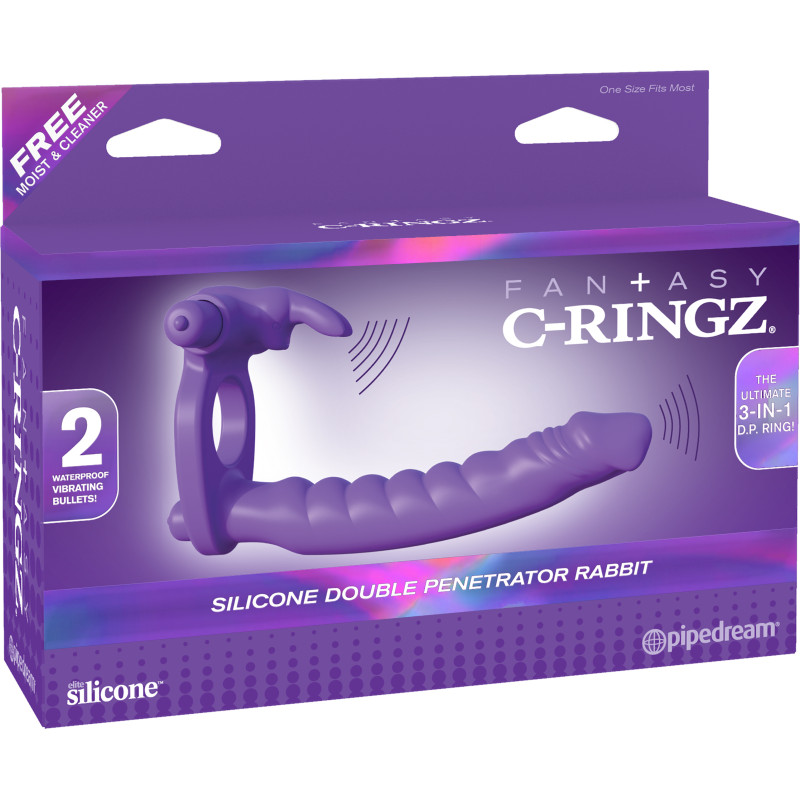 Silicone Double Penetrator Rabbit