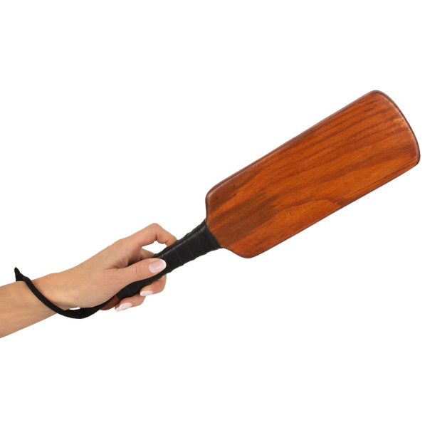 Leather spanking paddle