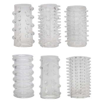 Red Roses Penis Sleeves 6 pcs