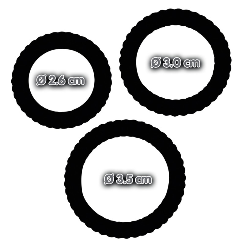 Lust 3 Cock Rings black