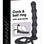 Black Velvets Cock & ball ring