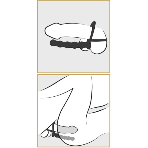 Black Velvets Cock & ball ring