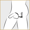 Ass-Gasm Cockring vibr.