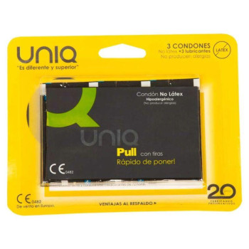 UNIQ Pull Condoms with Straps No Latex 3