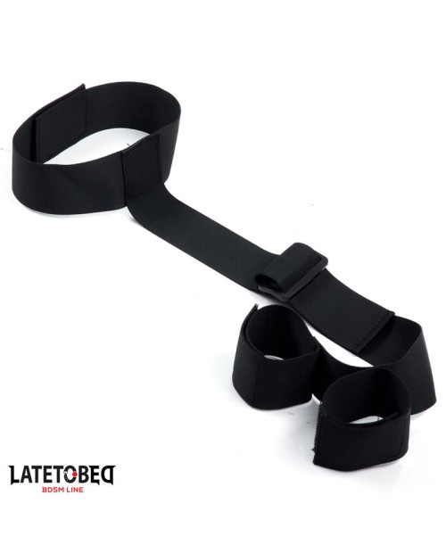  Ribbon Neck to Wrist Bondage
