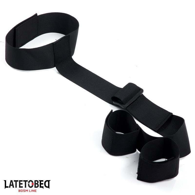  Ribbon Neck to Wrist Bondage