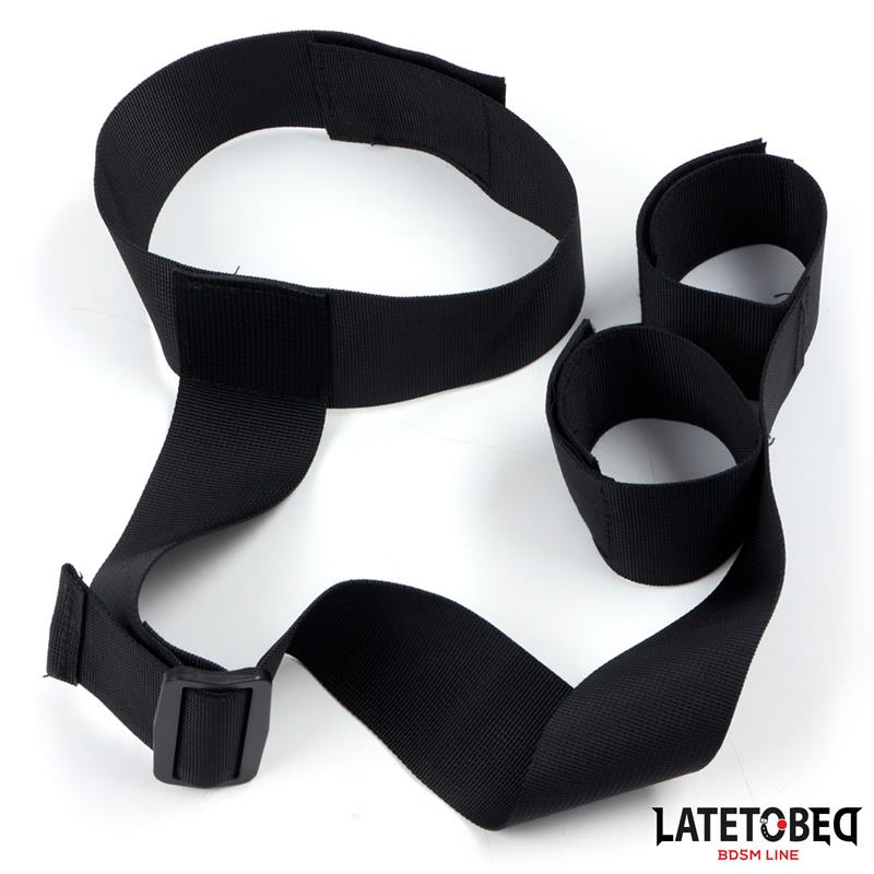  Ribbon Neck to Wrist Bondage