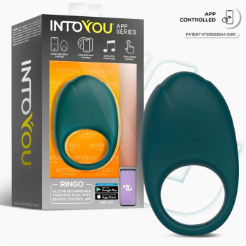  Ringo Vibrating Ring with App Unibody Green