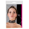 Embroidered Choker+Rhinestones