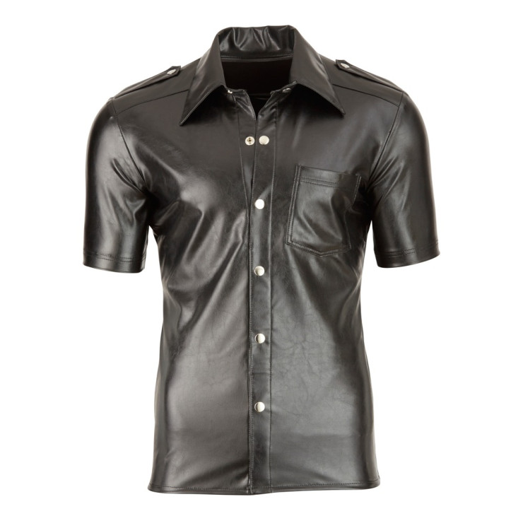 Imitat. Leather Men's Shirt
