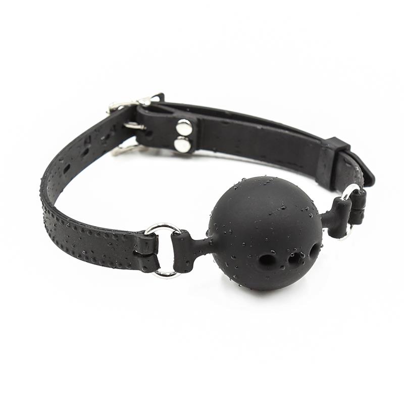  Silicone Breathable Ball Gag 5 cm Size L Black