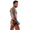 Men's Jock set black/blue