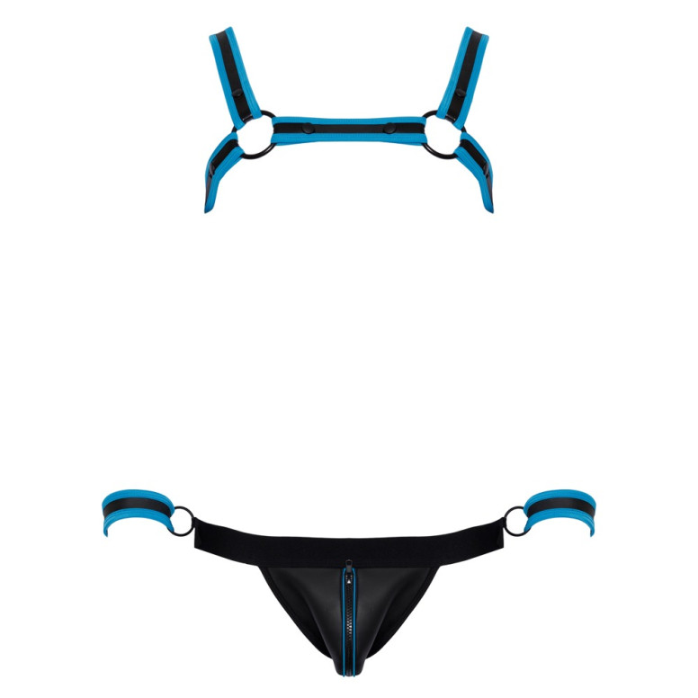 Men's Jock set black/blue