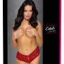 Crotchless panty red