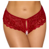 Crotchless panty red