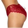 Crotchless panty red