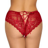 Crotchless panty red