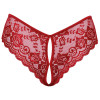 Crotchless panty red