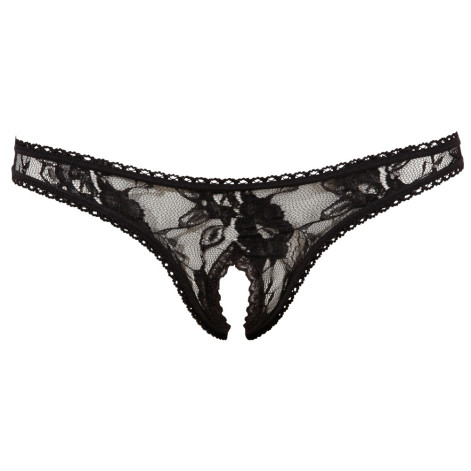 Crotchless String black