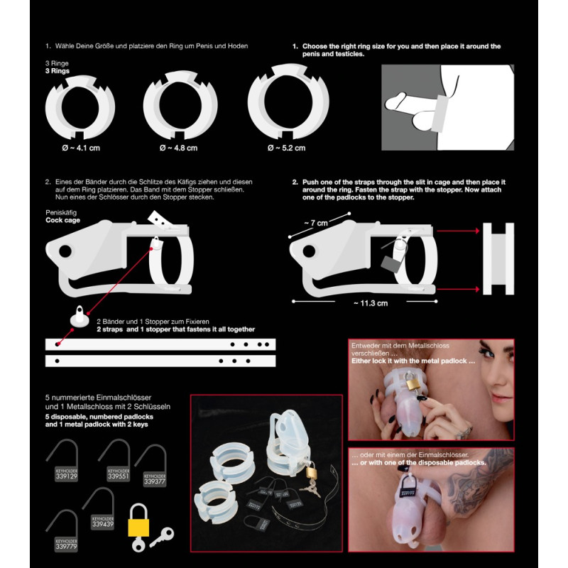 Cock Cage Set 15 pcs.