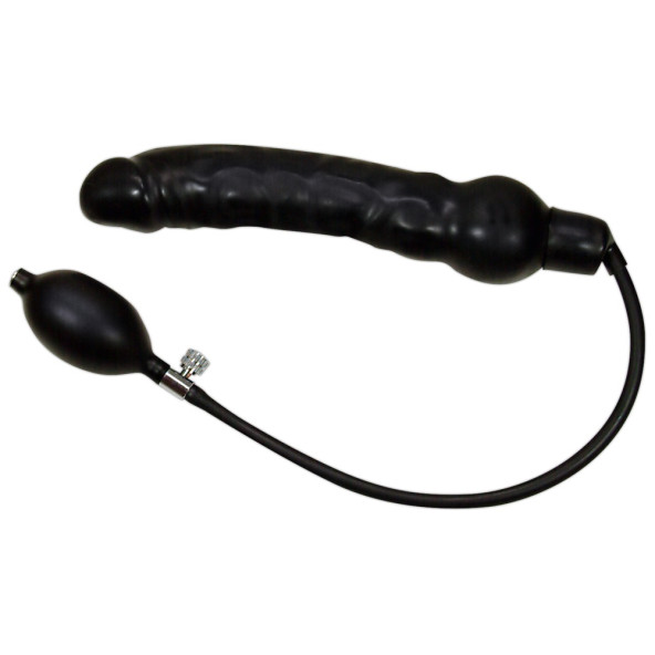 Blow me up Latex Dildo black