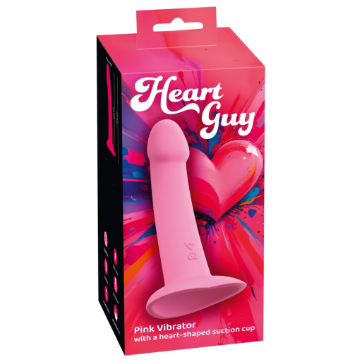 Heart Guy Pink Vibrator