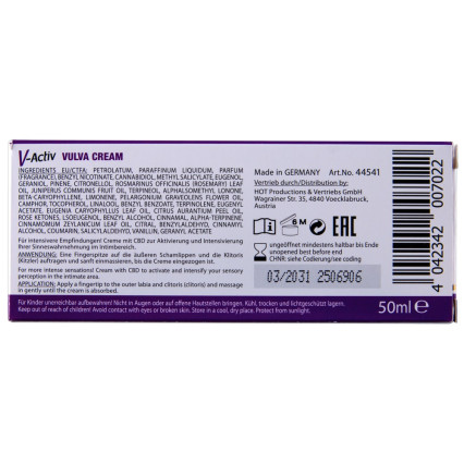 V-Activ Vulva Cream CBD 50 ml