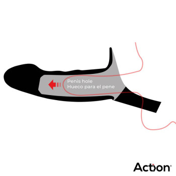 Strap-On with Hollow Dildo Premium Silicone Size L Flesh