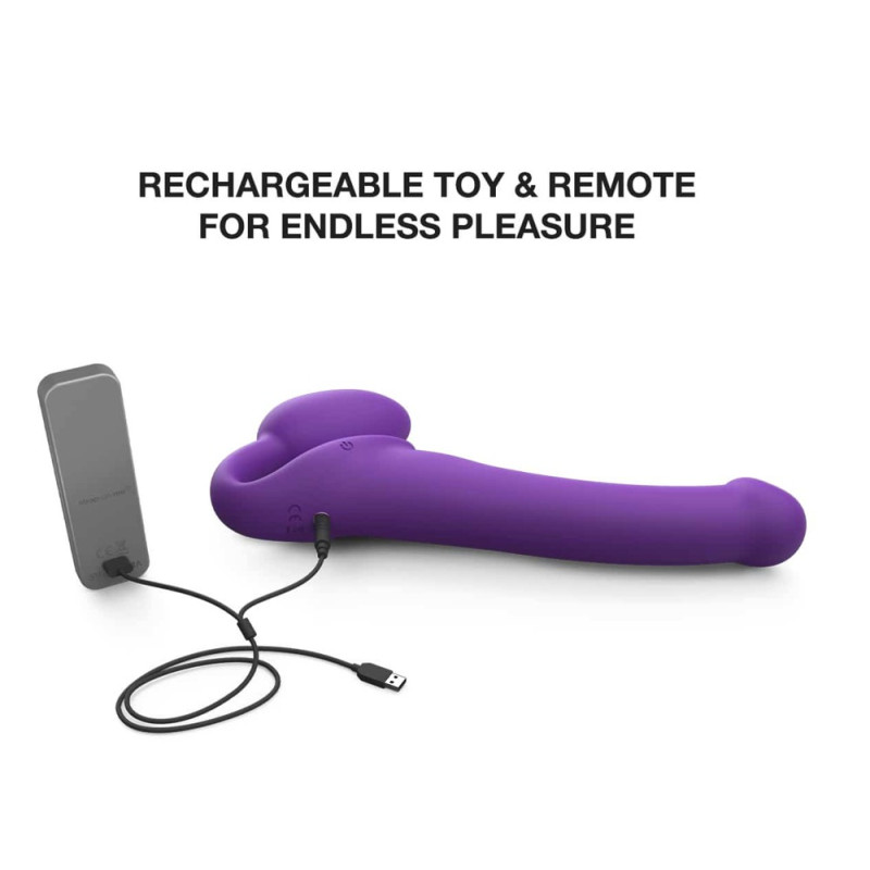 Vibrating Strap-On M Purple
