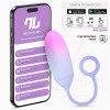  Vibrating Egg Double Layer Silicone with APP Pink/Blue