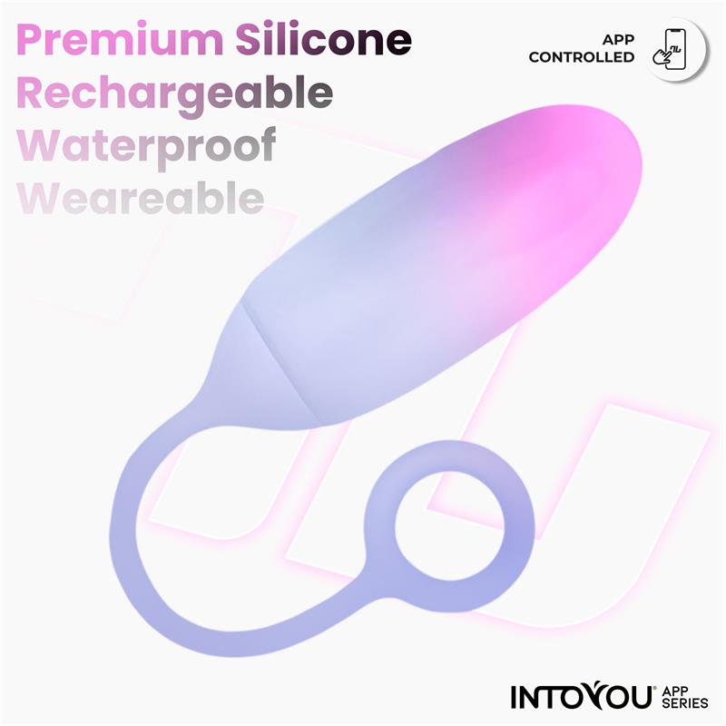  Vibrating Egg Double Layer Silicone with APP Pink/Blue