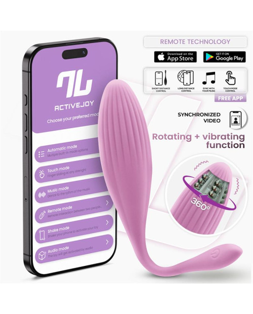  Vibrating Egg with Rotating Beads and APP USB