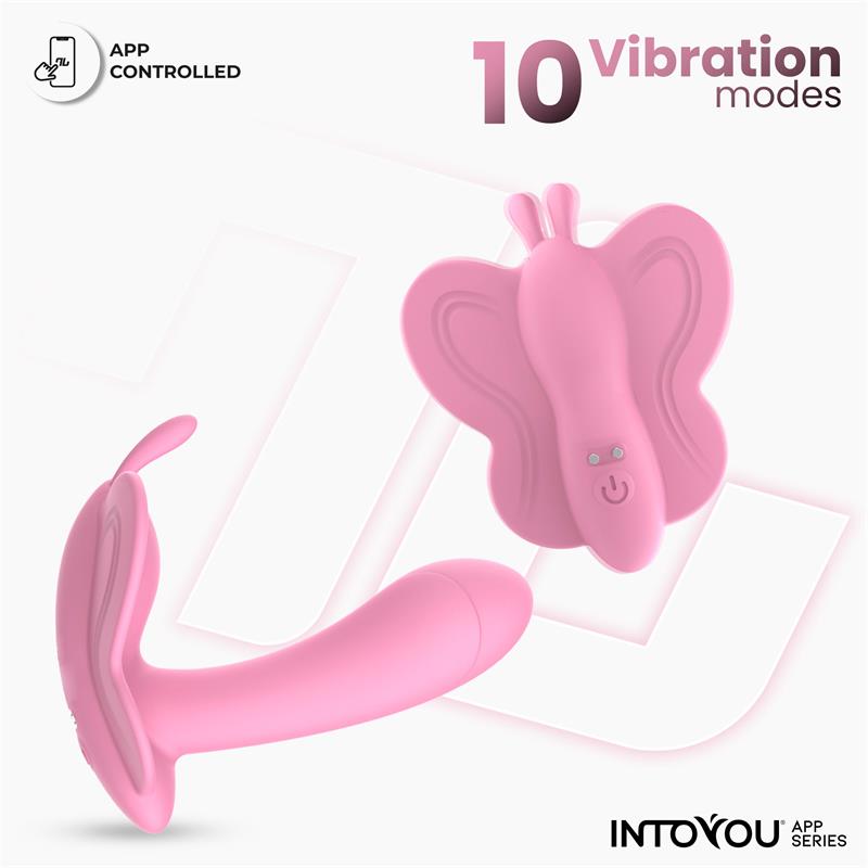  Wingy Butterfly Vibrator with App Pink