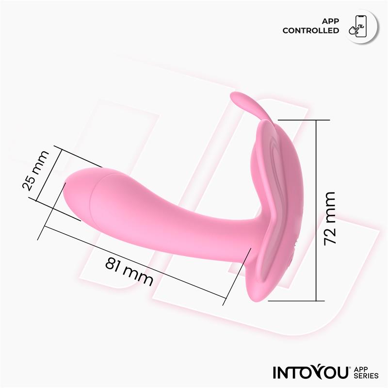  Wingy Butterfly Vibrator with App Pink