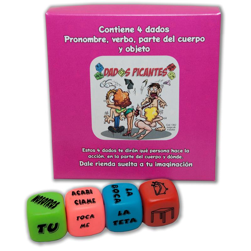 DIVERTY SEX Set of 4 Fluorescent Dice