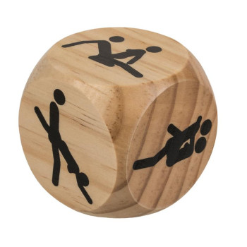 OOTB Wooden Dice Kamasutra 6 x 6 cm